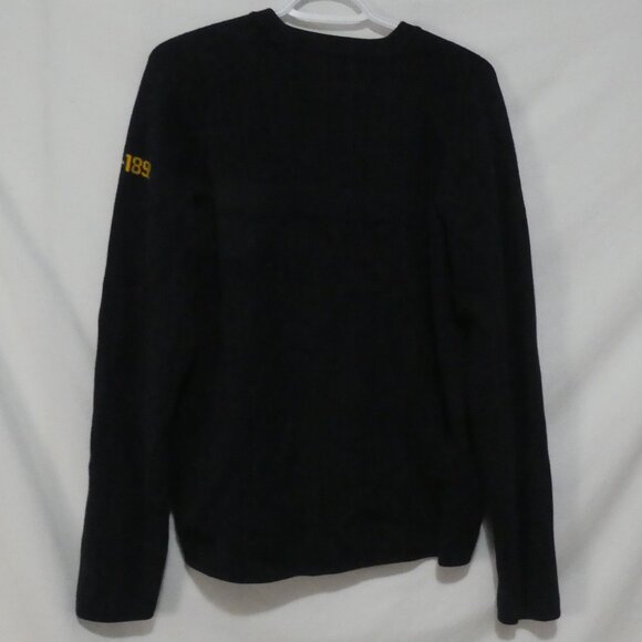 ABERCROMBIE & FITCH - A 92 | large | Classic Heavyweight Ribbed Navy Sweater - Picture 2 of 14